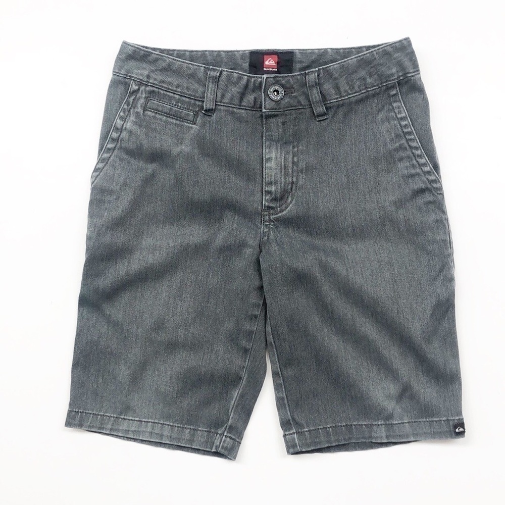 Quiksilver gray boys flat front shorts